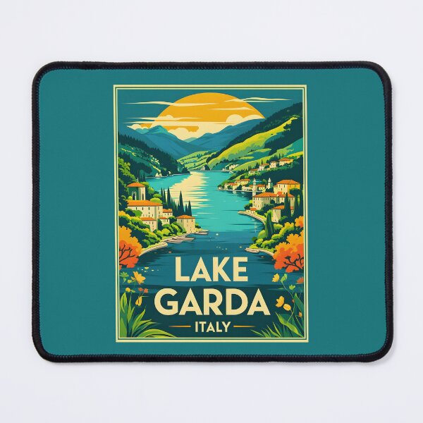 Item preview, A Vintage Illustration of Lake Garda - Italy  designed and sold by GoodOldVintage.