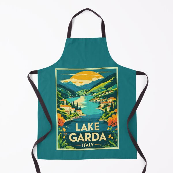 Item preview, A Vintage Illustration of Lake Garda - Italy  designed and sold by GoodOldVintage.