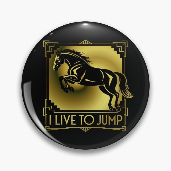 Item preview, Horse Jump I Live to Jump Art Deco designed and sold by KateLeap.