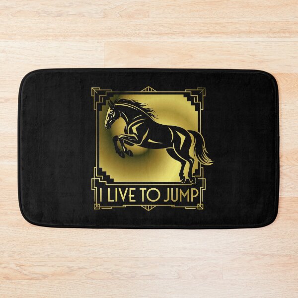 Item preview, Horse Jump I Live to Jump Art Deco designed and sold by KateLeap.