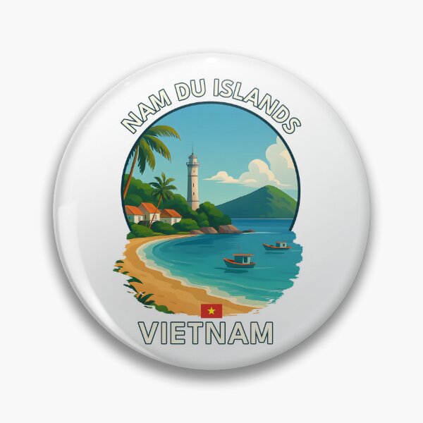 Item preview, Nam Du Islands Kien Giang Vietnam - Iconic Asia Landmark Travel vacation destination souvenir art  designed and sold by inkNext.