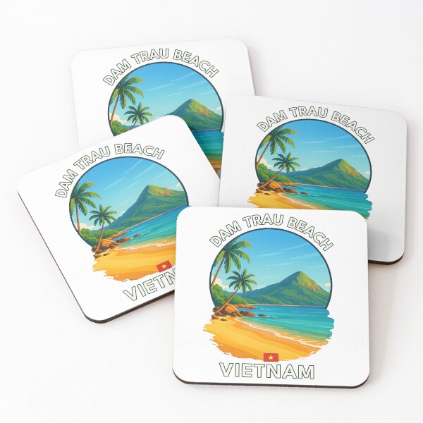 Item preview,  Dam Trau Beach Con Dao Vietnam - Iconic Asia Landmark Travel vacation destination souvenir art  designed and sold by inkNext.