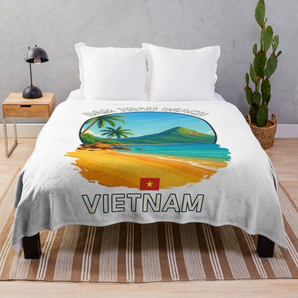 Item preview, Dam Trau Beach Con Dao Vietnam - Iconic Asia Landmark Travel vacation destination souvenir art designed and sold by inkNext.