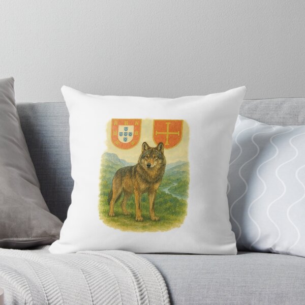 Item preview, Majestic Iberian Wolf – Portuguese Heritage Watercolor designed and sold by Rootugal.