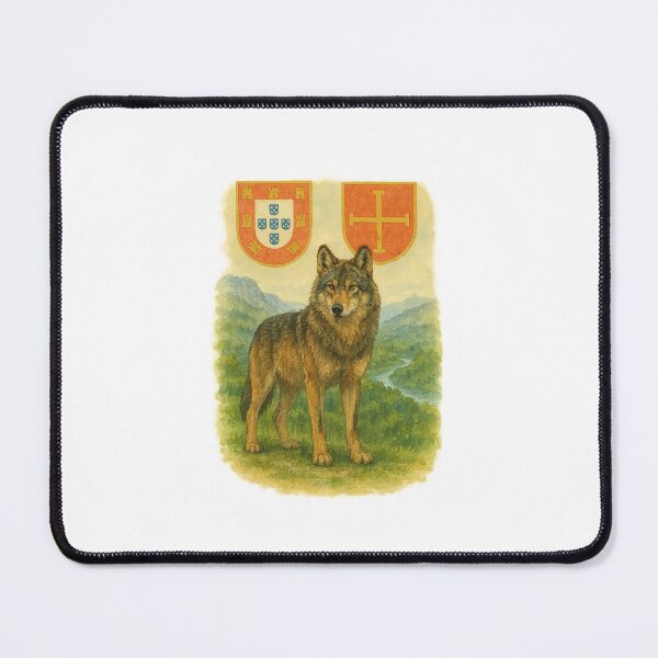 Item preview, Majestic Iberian Wolf – Portuguese Heritage Watercolor designed and sold by Rootugal.