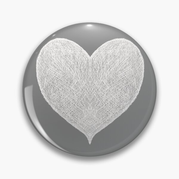 Item preview, White natural Heart, Hand drawn illustration, Country Folk Art Heart/ White earth. designed and sold by DebbieJoyArt.