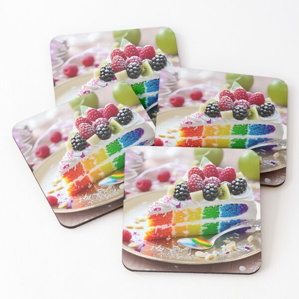 Item preview, The Scenery of Slice of Elegant and Delicious Rainbow Cake  designed and sold by Pim-Crystal.