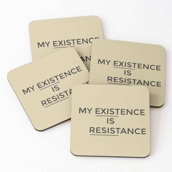 Item preview, Resistance is Existence (Beige) designed and sold by RNV-Apparel.