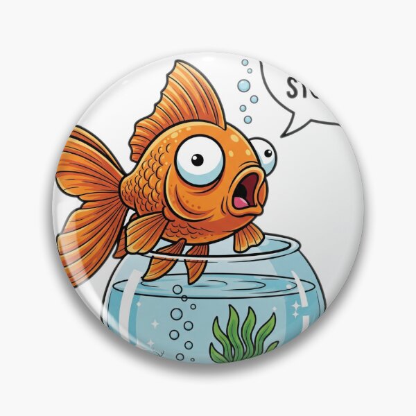 Item preview, Did I Leave the Stove On? – Surprised Goldfish Cartoon ?? designed and sold by HopaHope.