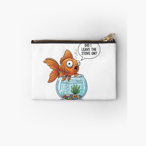 Item preview, Did I Leave the Stove On? – Surprised Goldfish Cartoon ?? designed and sold by HopaHope.