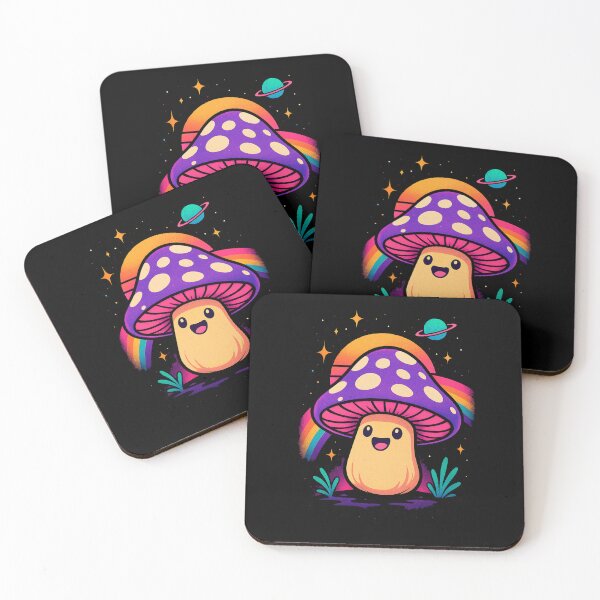 Item preview, Psychedelic Glow – Cosmic Mushroom Dreams designed and sold by Qopta.
