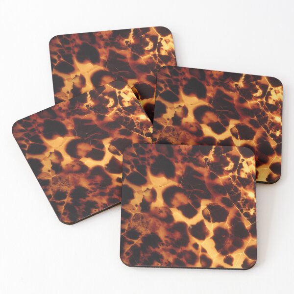 Item preview, Tortoiseshell Leopard Pattern Amber and Espresso Spots with Animal Print designed and sold by trajeado14.