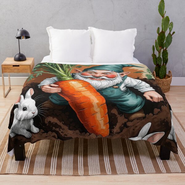 Item preview, Carrot Patch Gnome – Cute Garden Harvest Scene designed and sold by Deezyned.