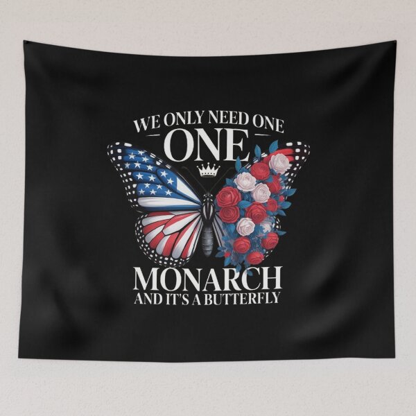 Item preview, We Only Need One Monarch and It's A Butterfly Floral designed and sold by BHMARTS.