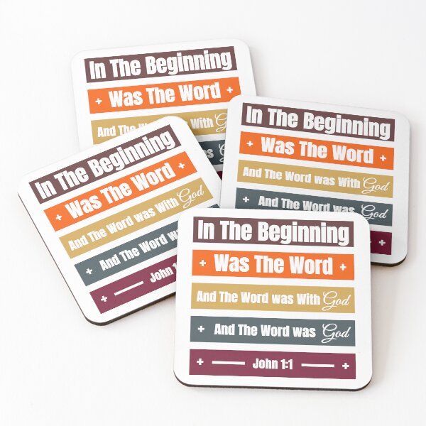 Item preview, The Word Was God - John 1:1 - Bible Verse Christian Quote designed and sold by The Real Life Symphony.
