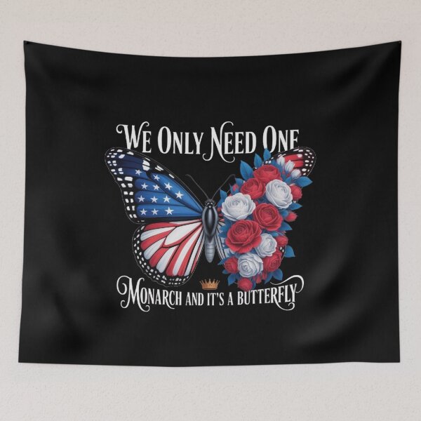 Item preview, We Only Need One Monarch and It's A Butterfly Floral designed and sold by BHMARTS.