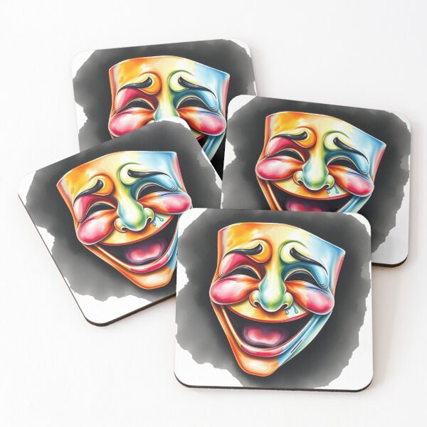 Item preview, Colorful Comedy Mask designed and sold by EllDAV777.
