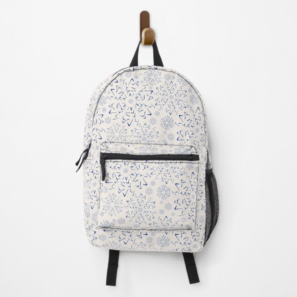 Item preview, Nordic Winter Sky | Stars & Snowflakes | Blue on Neutral designed and sold by Menega Sabidussi.