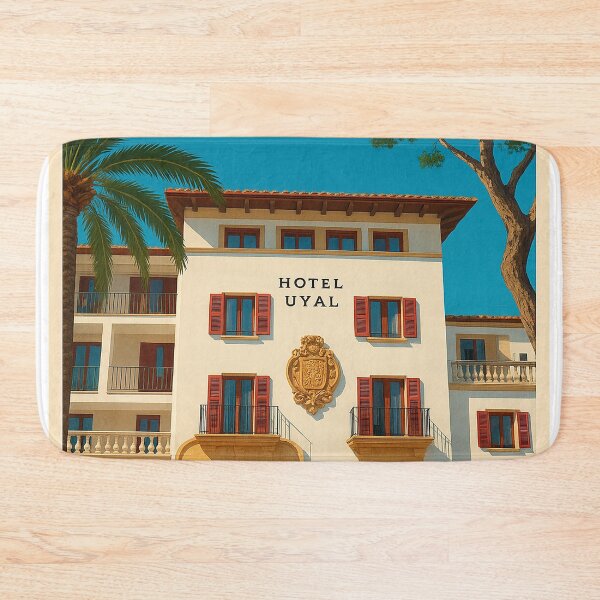 Item preview, Hotel Uyal Puerto Pollensa Mallorca Vintage Travel Poster designed and sold by GG WALL ART.