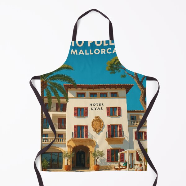 Item preview, Hotel Uyal Puerto Pollensa Mallorca Vintage Travel Poster designed and sold by GG WALL ART.