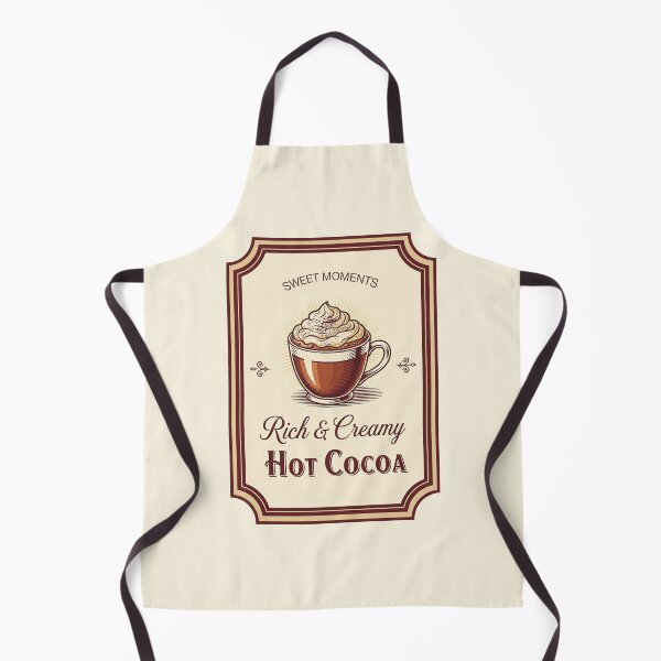 Item preview, Rich & Creamy Hot Cocoa – Vintage Coffeehouse Style Label designed and sold by Iras-Art-Corner.