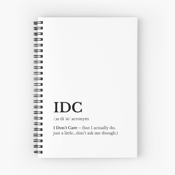 Item preview, IDC Funny Acronym Minimalist Design designed and sold by HasHs.