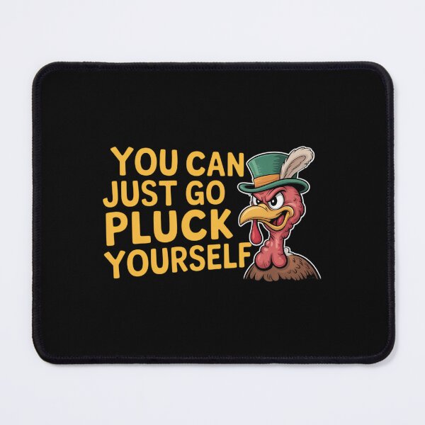 Item preview, Funny Go Pluck Yourself Turkey Pun Adult Humor Flippin Bird designed and sold by Sea4Adventures.
