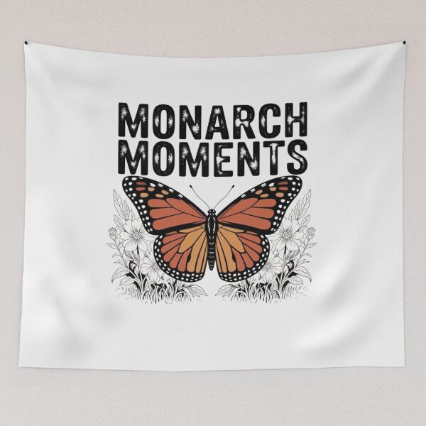 Item preview, We Only Need One Monarch and It's A Butterfly Floral designed and sold by BHMARTS.