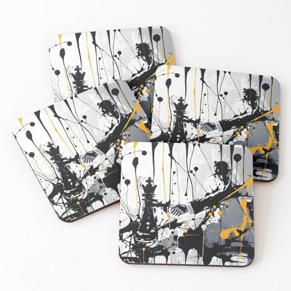 Item preview, Abstract Chess King Business Partnership Art designed and sold by ARJ-Fashion.