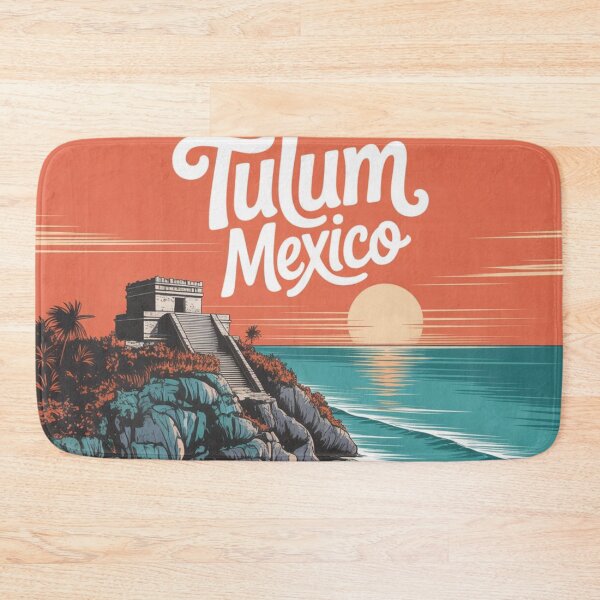 Item preview, Minimal Line Art Tulum Mexico – Sunset Ruins & Boho Travel Design designed and sold by Timeless Design.