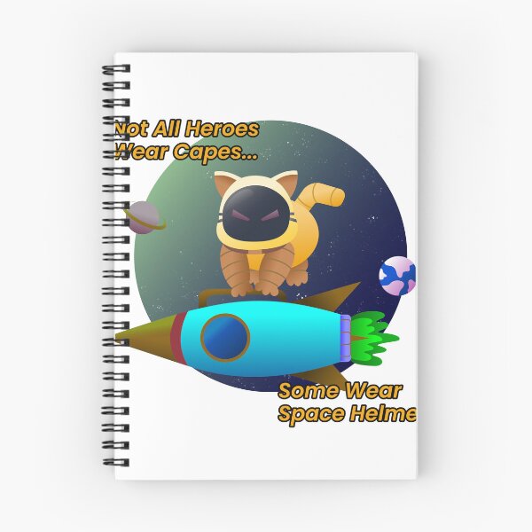 Item preview, Gato astronauta de dibujos animados con cohete en una aventura espacial designed and sold by ELF11design.