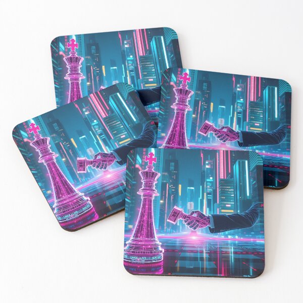 Item preview, Cyberpunk Chess King Digital Business Merger designed and sold by ARJ-Fashion.
