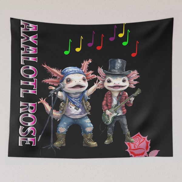 Item preview, Axolotl Rose - Whimsical Creature designed and sold by ArtisticDesignsbyLinda.