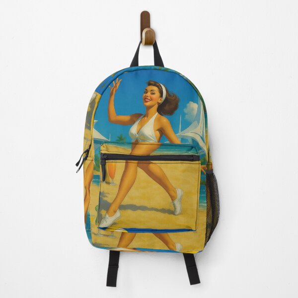 Item preview, Volleyball on the beach, retro advertising designed and sold by Mauswohn.