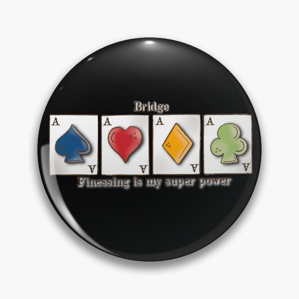 Item preview, Contract Bridge, Finessing is my super power, card game, ace of spades, hearts, diamonds, clubs designed and sold by DebbieJoyArt.