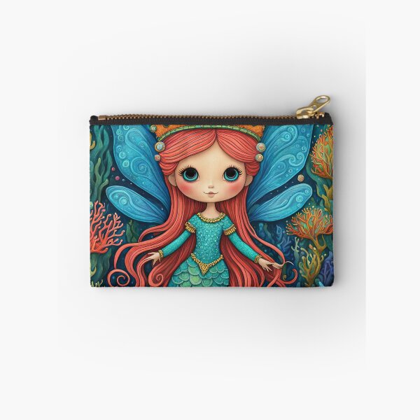 Item preview, Folk Art Coral Fairy designed and sold by Colin Bentham.
