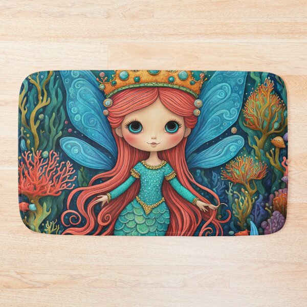 Item preview, Folk Art Coral Fairy designed and sold by Colin Bentham.