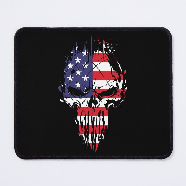 Item preview, USA Flag Custom Punisher Skull designed and sold by Spec-Ops-Design.