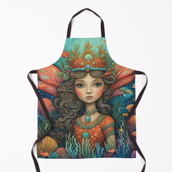 Item preview, Folk Art Coral Fairy designed and sold by Colin Bentham.