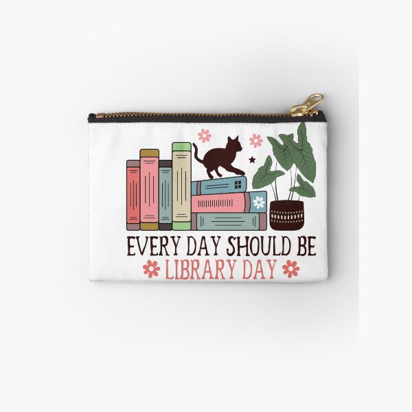 Item preview, Every Day Should Be Library Day – Book Lover Quote designed and sold by artcultreone.