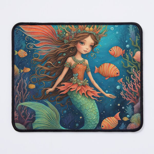 Item preview, Folk Art Coral Fairy designed and sold by Colin Bentham.