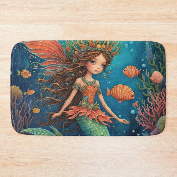 Item preview, Folk Art Coral Fairy designed and sold by Colin Bentham.