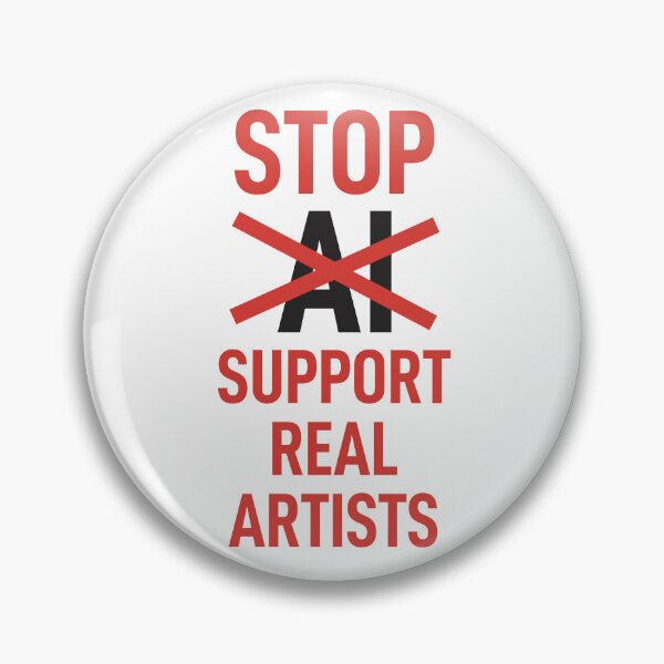 Item preview, Support real artists - STOP AI designed and sold by Wolagno.
