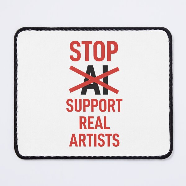 Item preview, Support real artists - STOP AI designed and sold by Wolagno.