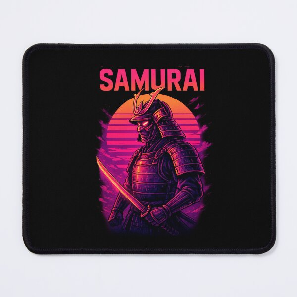 Item preview, RetroWave Samurai – Neon Warrior Spirit designed and sold by Qopta.