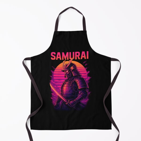 Item preview, RetroWave Samurai – Neon Warrior Spirit designed and sold by Qopta.