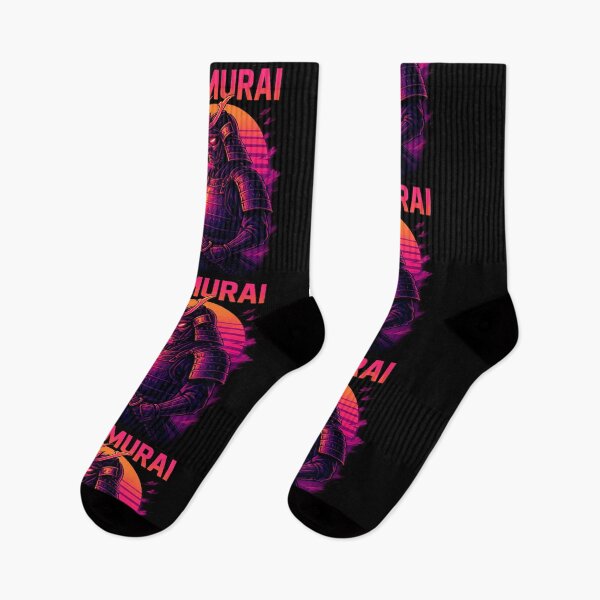 Item preview, RetroWave Samurai – Neon Warrior Spirit designed and sold by Qopta.