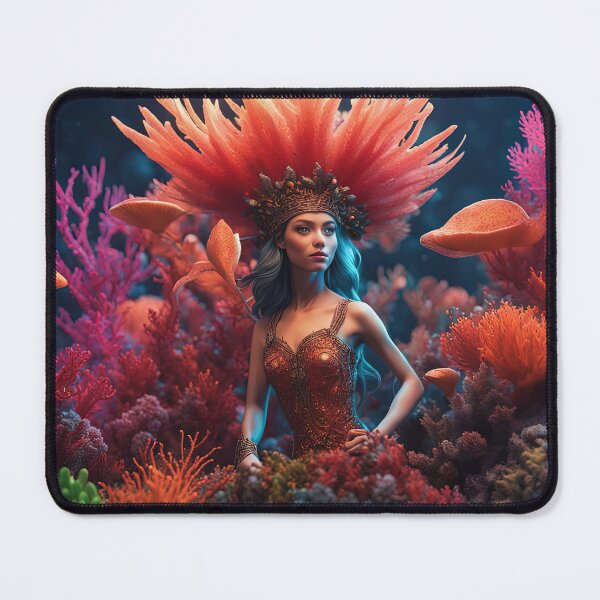 Item preview, Folk Art Coral Fairy designed and sold by Colin Bentham.