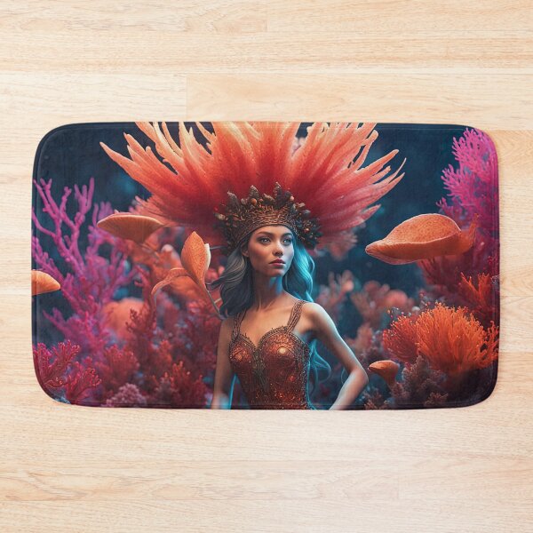 Item preview, Folk Art Coral Fairy designed and sold by Colin Bentham.