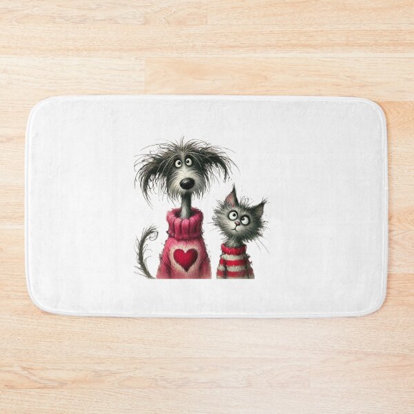 Item preview, Cute Dog and Cat in Sweaters" designed and sold by The Art Vibe.